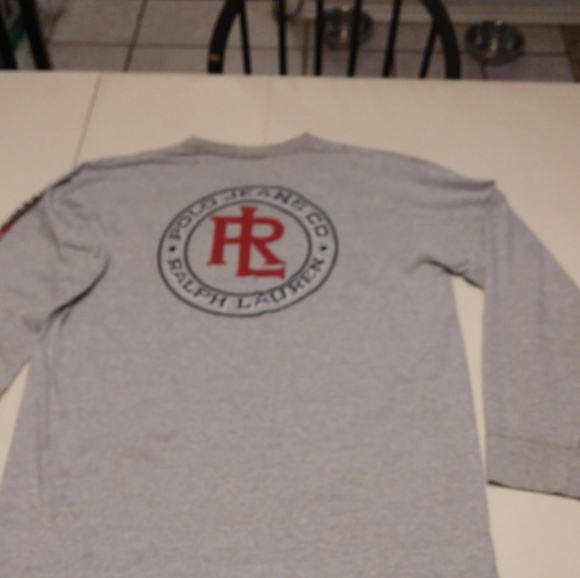 Polo Jeans mens gray long-sleeved t-shirt size XL - Picture 3 of 4